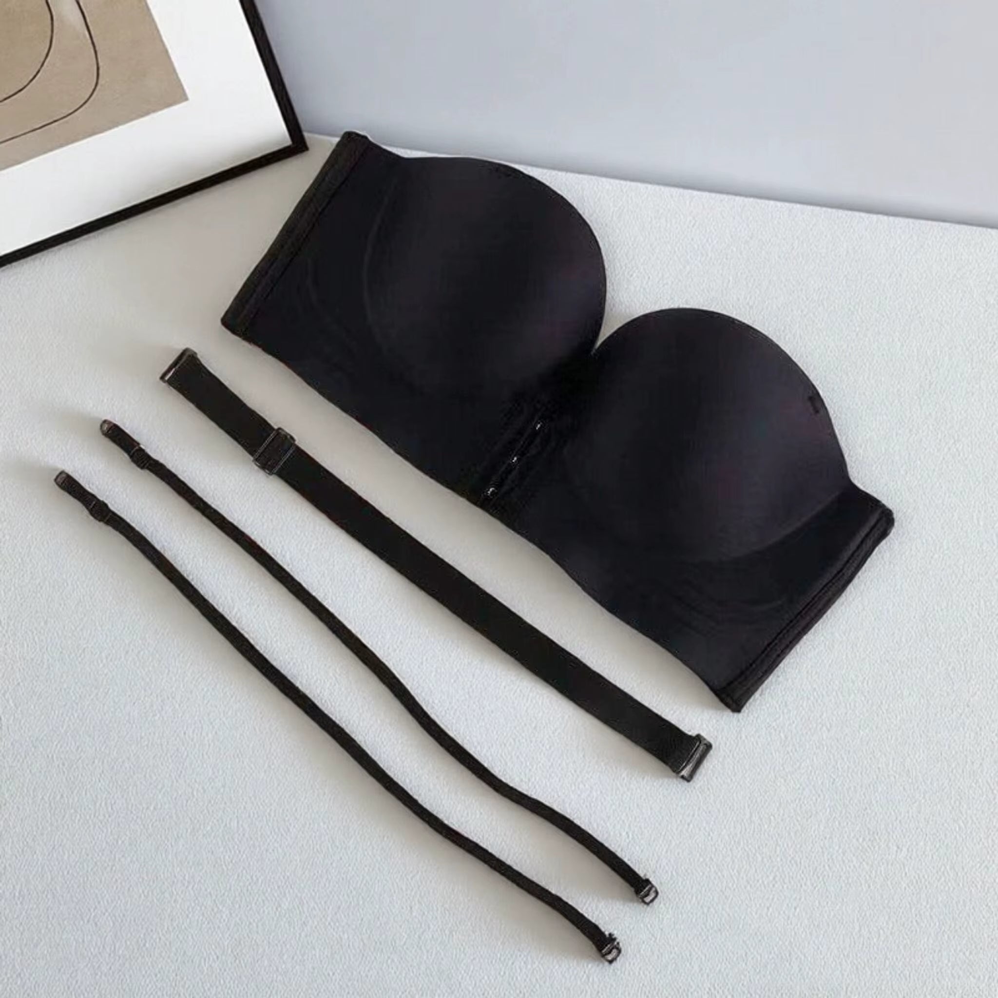 Hot Selling Seamless Wireless Front Closure Cup Bra Push up Comfort Invisible Wirefree off Shoulder Outfit Strapless Bra