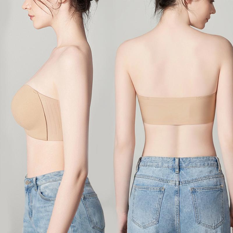 Seamless Wireless Push-Up Strapless Bra